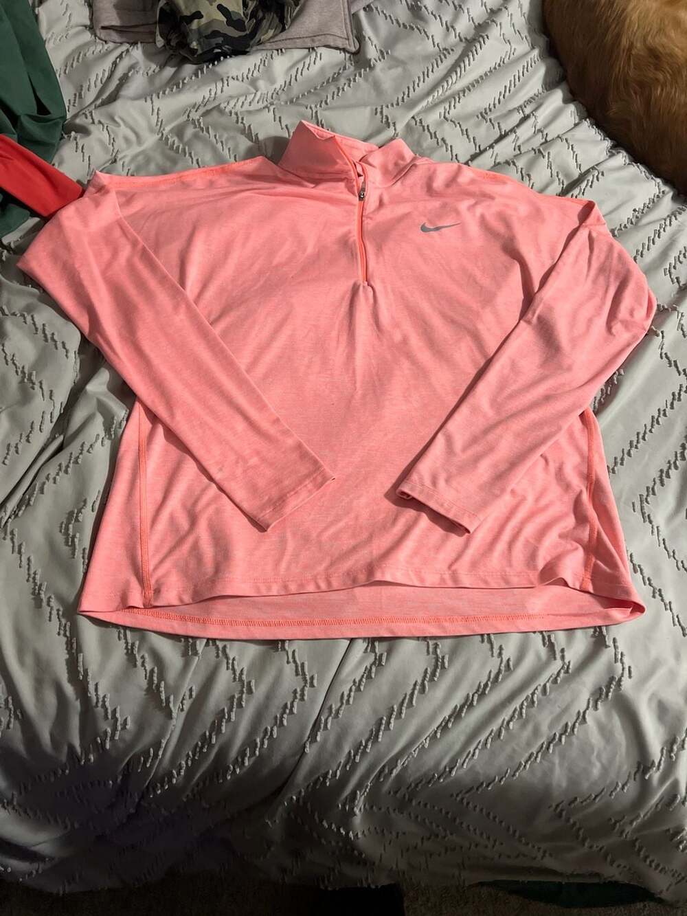 Nike Dri-FIT Running Element 1/2 Zip Pullover Heather Pink